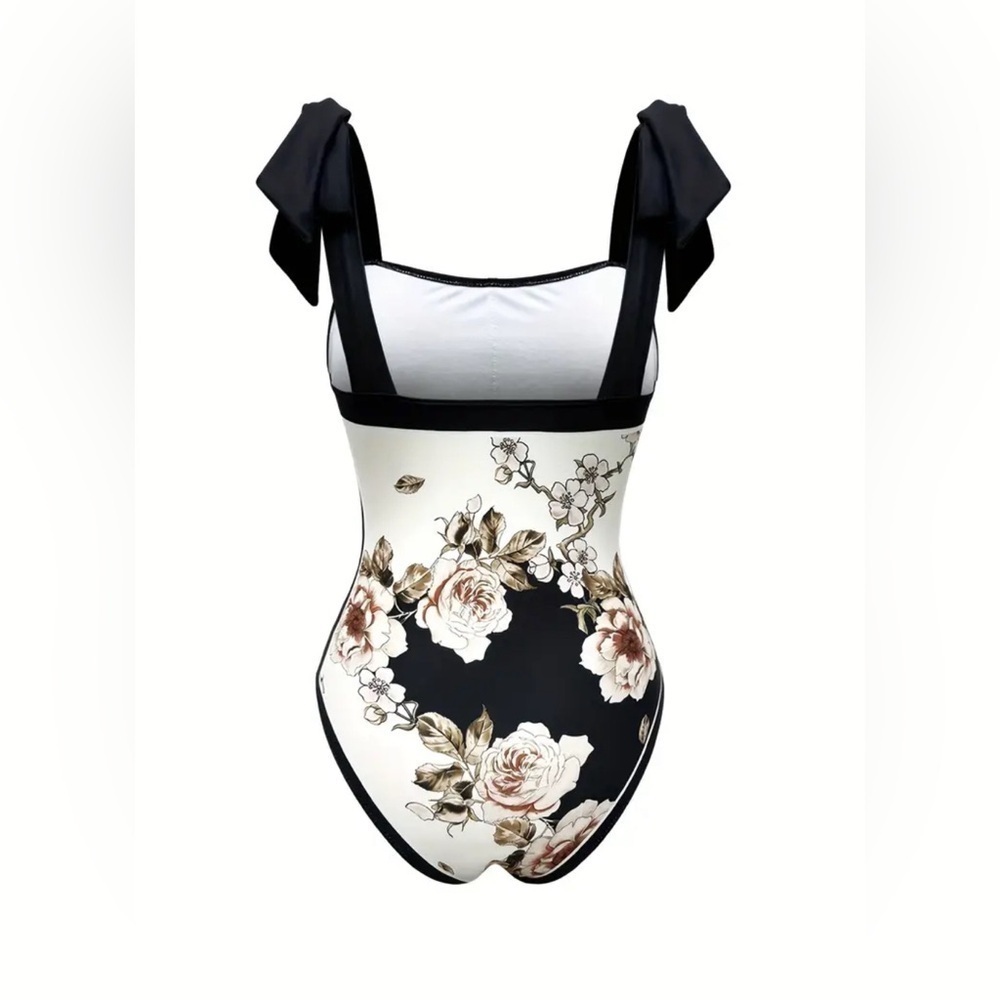 Floral Pattern Swimsuits Set - Picture 4 of 7